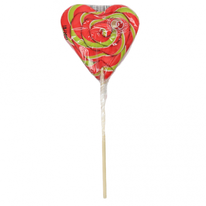 Карамель леденцовая на палочке "Сердце" DENDY CANDY TWIST 30г - Невские&nbsp;Звезды