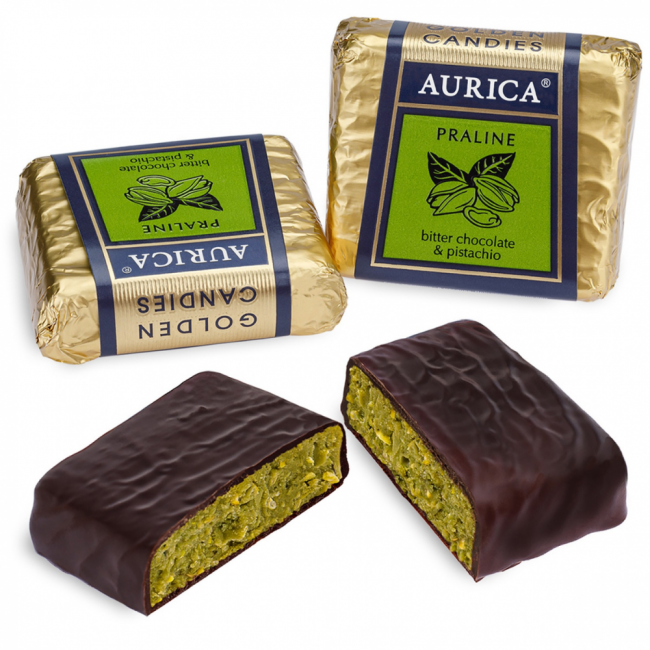 Конфеты пралине "AURICA фисташка Black" 1кг - Невские&nbsp;Звезды