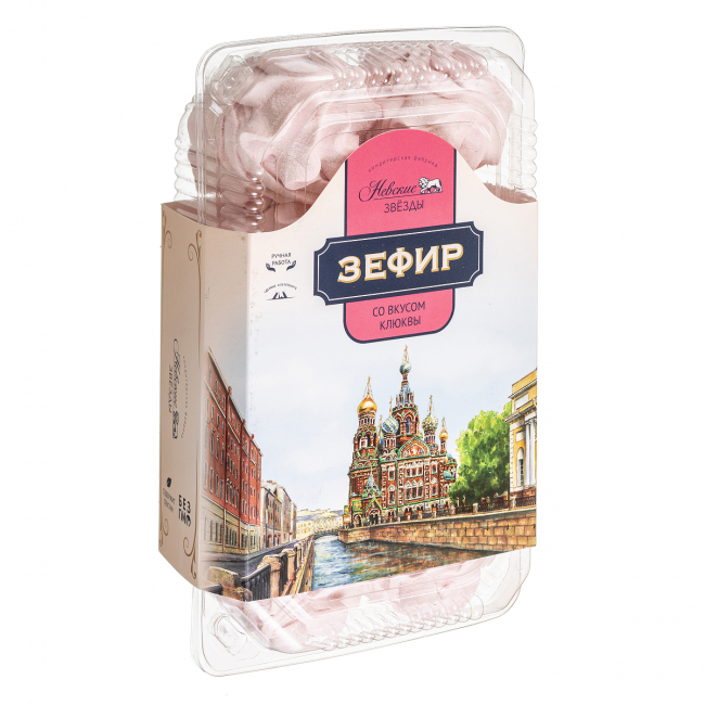 Зефир Невские&nbsp;Звёзды со вкусом клюквы 300гр - Невские&nbsp;Звезды